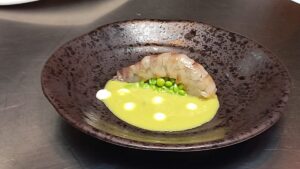 Showcooking en Russafa sobre la cocina del langostino de Vinaròs